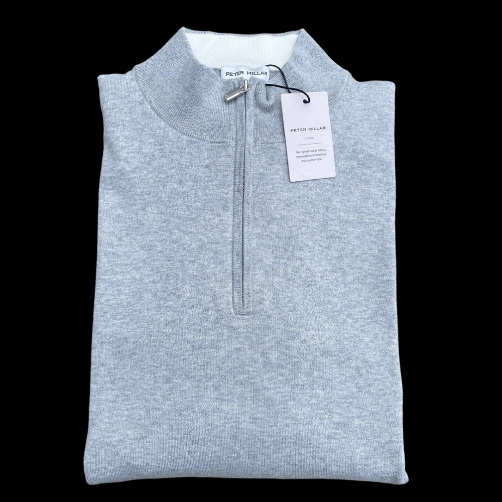 Peter Millar Crown Soft Cotton Blend Men’s Crest Quarter Zip Sweater NWT… - Picture 2 of 8